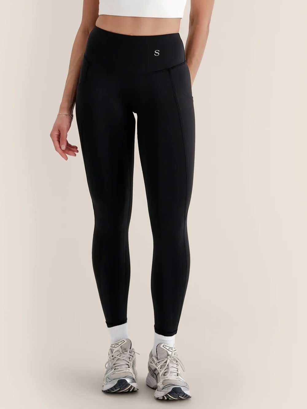 NWOT Skinnify Resistance Band Leggings black women’s SZ large compression tights